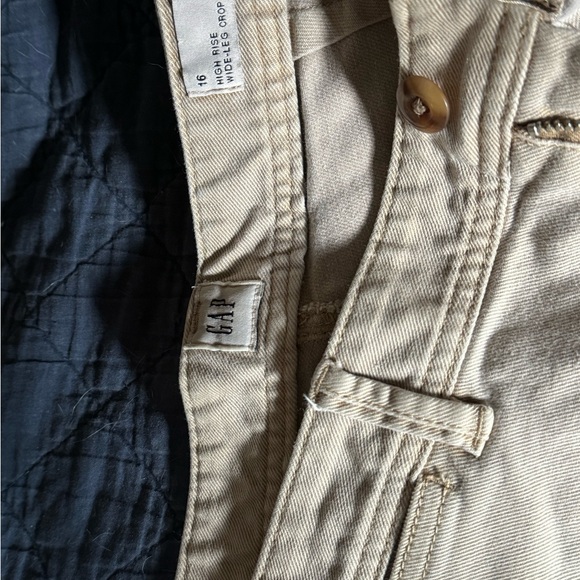 Gap high rise wide leg khaki pants - Picture 4 of 4